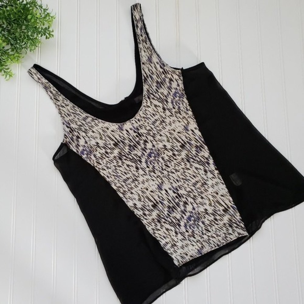 Silence + Noise Tank Top Urban Outfitters Zip Back Tank Black size Medium Boho